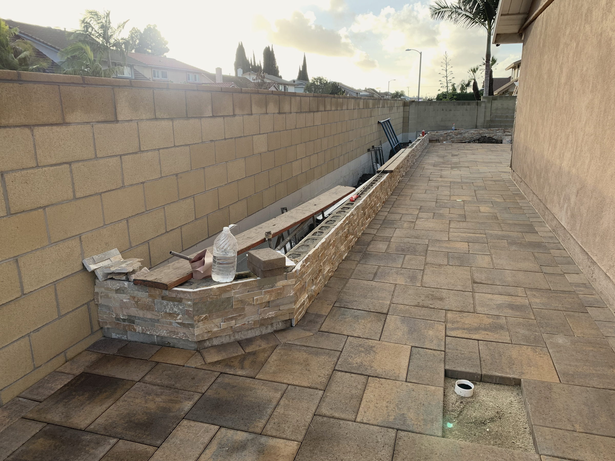 Retaining block walls, Orange County