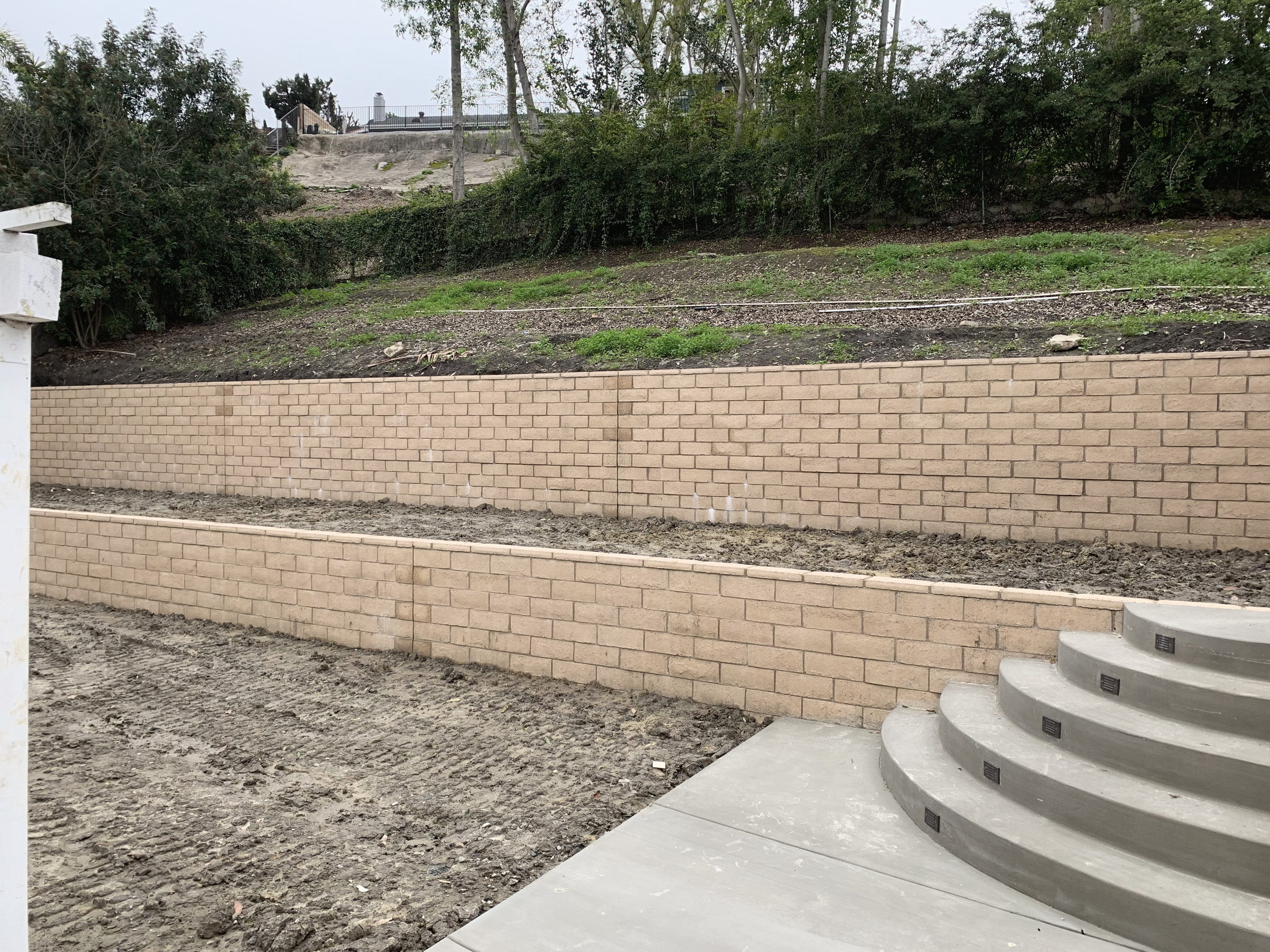 Retaining block walls, Orange County